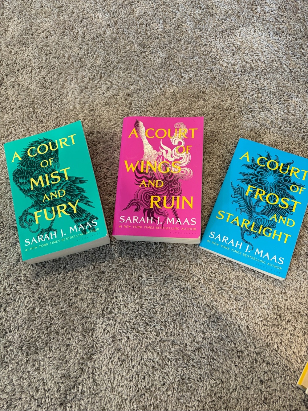 Sarah J. Maas Paperback Set - A Court Series (Teal, Pink, Blue)